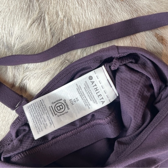 Athleta cinch long line a-c purple sports bra - Picture 4 of 5